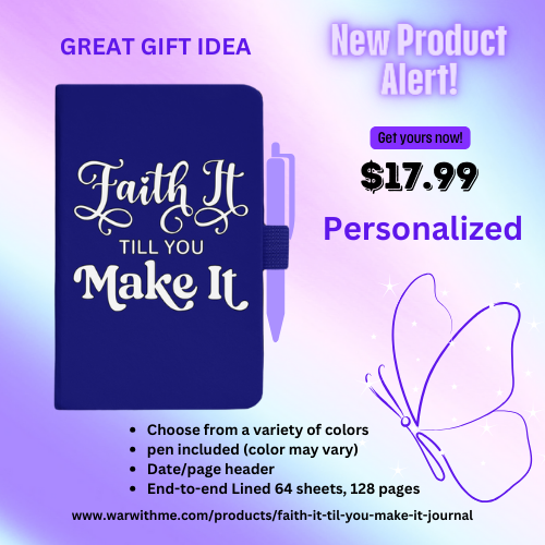 Faith It Til You Make It Personalized Journal