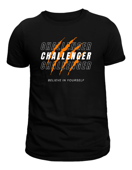 Black Challenger (Believe in Yourself) Tee