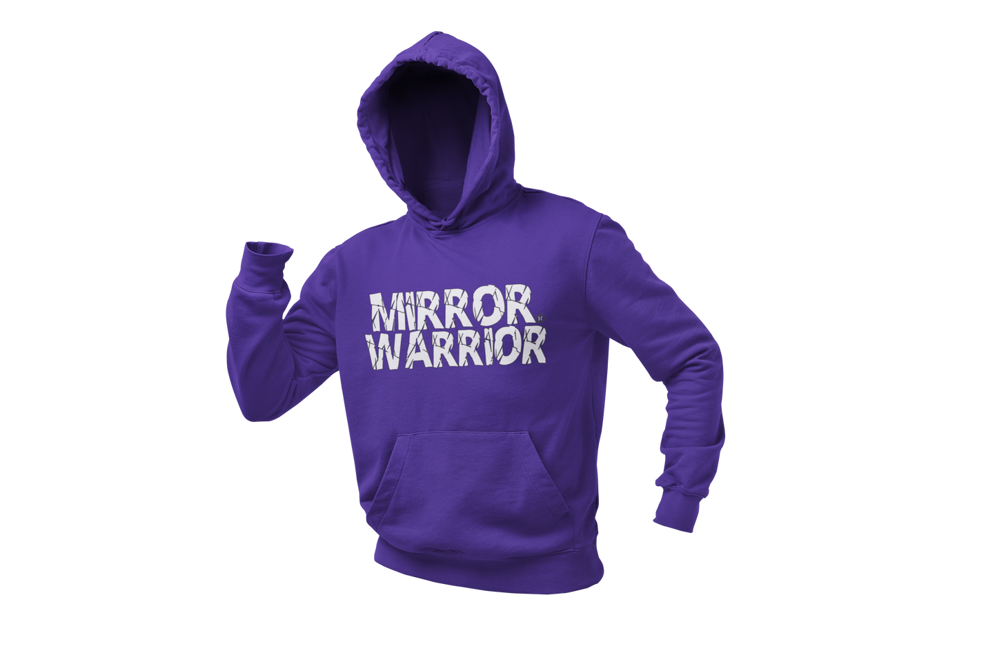 Mirror Warrior Purple Hoodie/White Logo